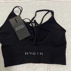 Black Flourish Seamless Bra